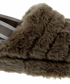 Top Moda Women's Ben 1 Womens Ultra Soft Furry Sling Back Slides