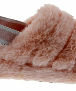 Top Moda Women's Ben 1 Womens Ultra Soft Furry Sling Back Slides