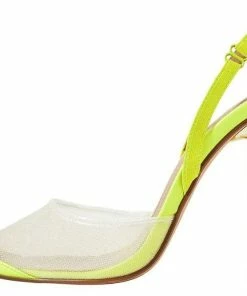 Lemonade Bestie Women's Mesh Pointed Toe Slingback 15 Lemonade Bestie Women's Mesh Pointed Toe Slingback