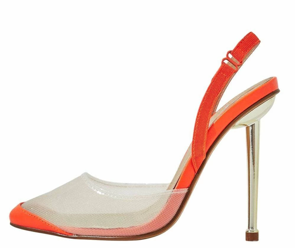 Lemonade Bestie Women's Mesh Pointed Toe Slingback 9 Lemonade Bestie Women's Mesh Pointed Toe Slingback