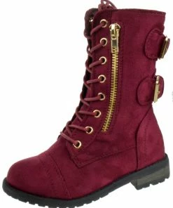 Link Mango 73k Girls Zip And Tie Up Knee High Boot Girl's