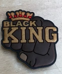 Black King Rubber Shoe Charms