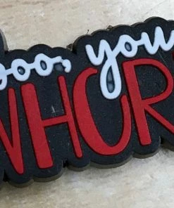 Boo You Whore Rubber Shoe Charms