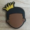 Boy With Crown Rubber Shoe Charms