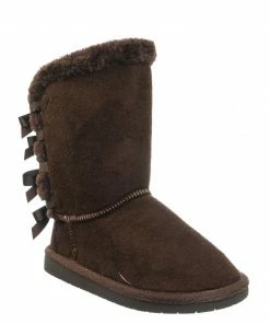 SBW Shoes Ann 34 Women's Faux Fur Bowtie Shearling Boot