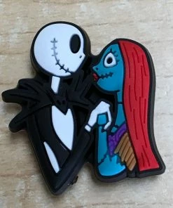 Jack & Sally Rubber Shoe Charms
