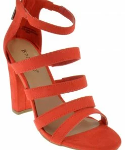 Bamboo Lemonlight 02M Womens Strappy Chunky High Heel