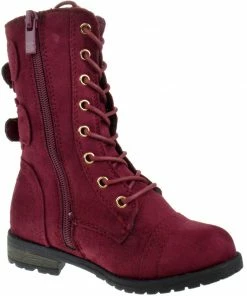 Link Mango 73k Girls Zip And Tie Up Knee High Boot Girl's