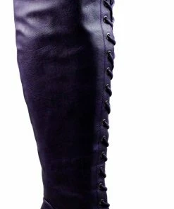 Forever Camila 48 Womens Lace Up Chunky Heel Thigh High Heeled Boots Women's 30 Forever Camila 48 Womens Lace Up Chunky Heel Thigh High Heeled Boots Women's