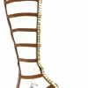 Bamboo Candice 50 Womens Caged Knee High Gladiator Sandals Women's