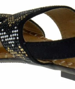 Link Proud 3k Little Girl's Double Band Rhinestone Sandals