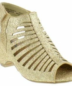 Soda Girl's Sandals Shake-IIH Girls Peep Toe Wedge Sandal