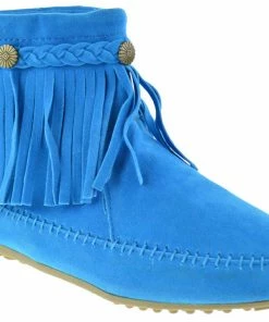 SBW Shoes Cherokee 01 Womens Fringe Moccasin Booties Women's 11 SBW Shoes Cherokee 01 Womens Fringe Moccasin Booties Women's