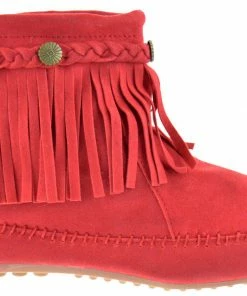 SBW Shoes Cherokee 01 Womens Fringe Moccasin Booties Women's 14 SBW Shoes Cherokee 01 Womens Fringe Moccasin Booties Women's