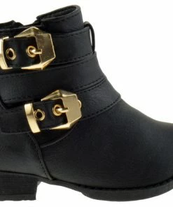 Lucky Top CL-14A Baby Girls Heeled Strappy Ankle Boots Baby Girl's