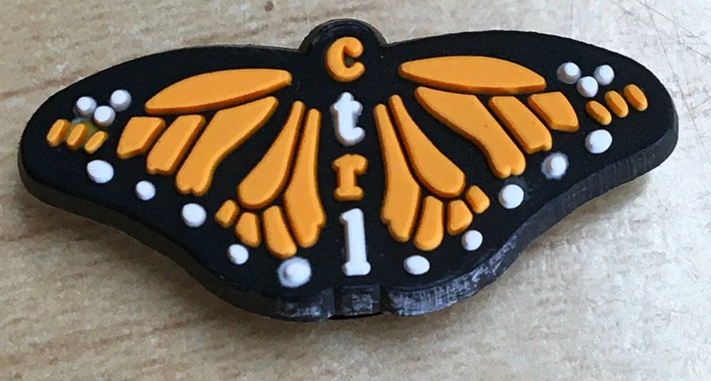 CTRL Monarch Rubber Shoe Charms 1 CTRL Monarch Rubber Shoe Charms