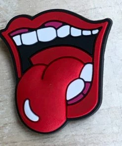 Tongue Out Rubber Shoe Charms