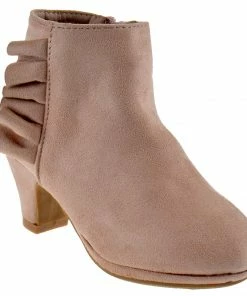 Bella Marie Girl's Graciela-12 Girls Heeled Side Zipper Ankle Boot