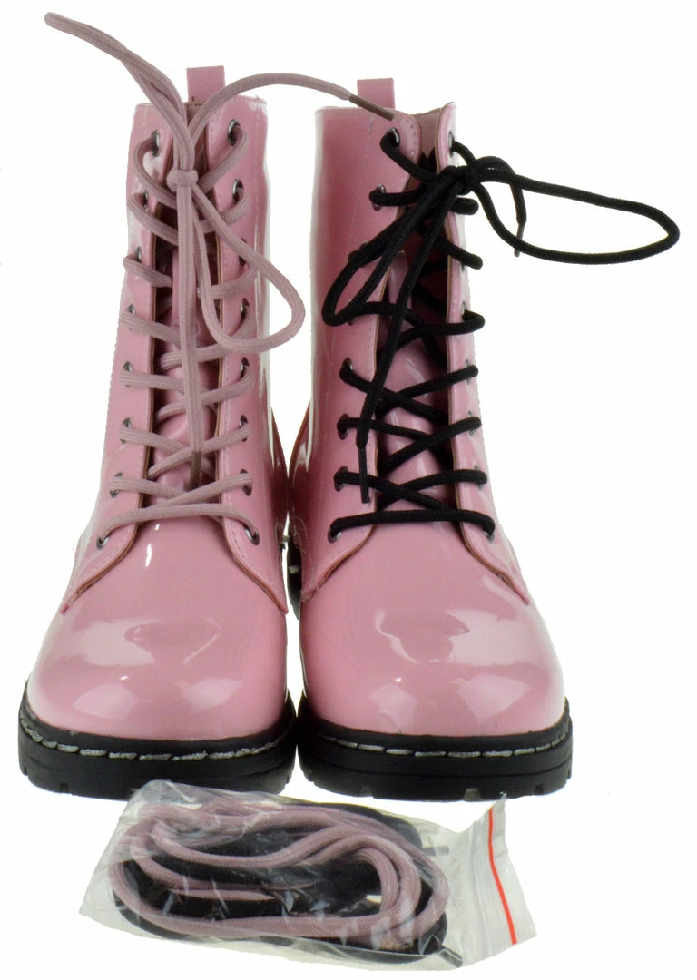 Shoe Dezigns Declyn 01 Womens Patent 2 Color Lace Combat Boots 13 Shoe Dezigns Declyn 01 Womens Patent 2 Color Lace Combat Boots