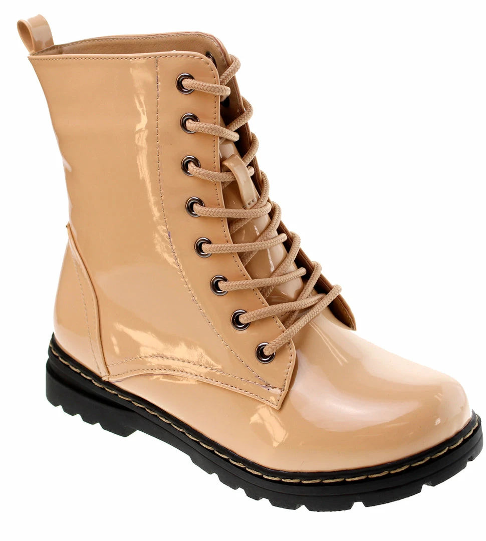 Shoe Dezigns Declyn 01 Womens Patent 2 Color Lace Combat Boots 35 Shoe Dezigns Declyn 01 Womens Patent 2 Color Lace Combat Boots