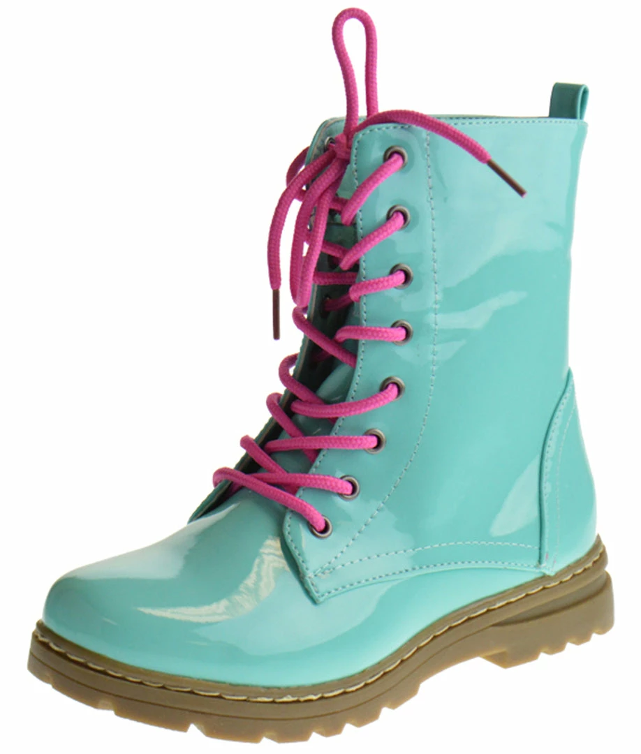 Shoe Dezigns Declyn 01 Womens Patent 2 Color Lace Combat Boots 18 Shoe Dezigns Declyn 01 Womens Patent 2 Color Lace Combat Boots