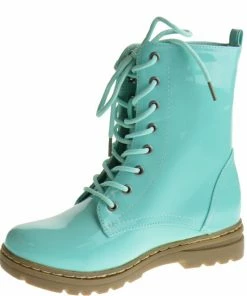 Shoe Dezigns Declyn 01 Womens Patent 2 Color Lace Combat Boots 55 Shoe Dezigns Declyn 01 Womens Patent 2 Color Lace Combat Boots