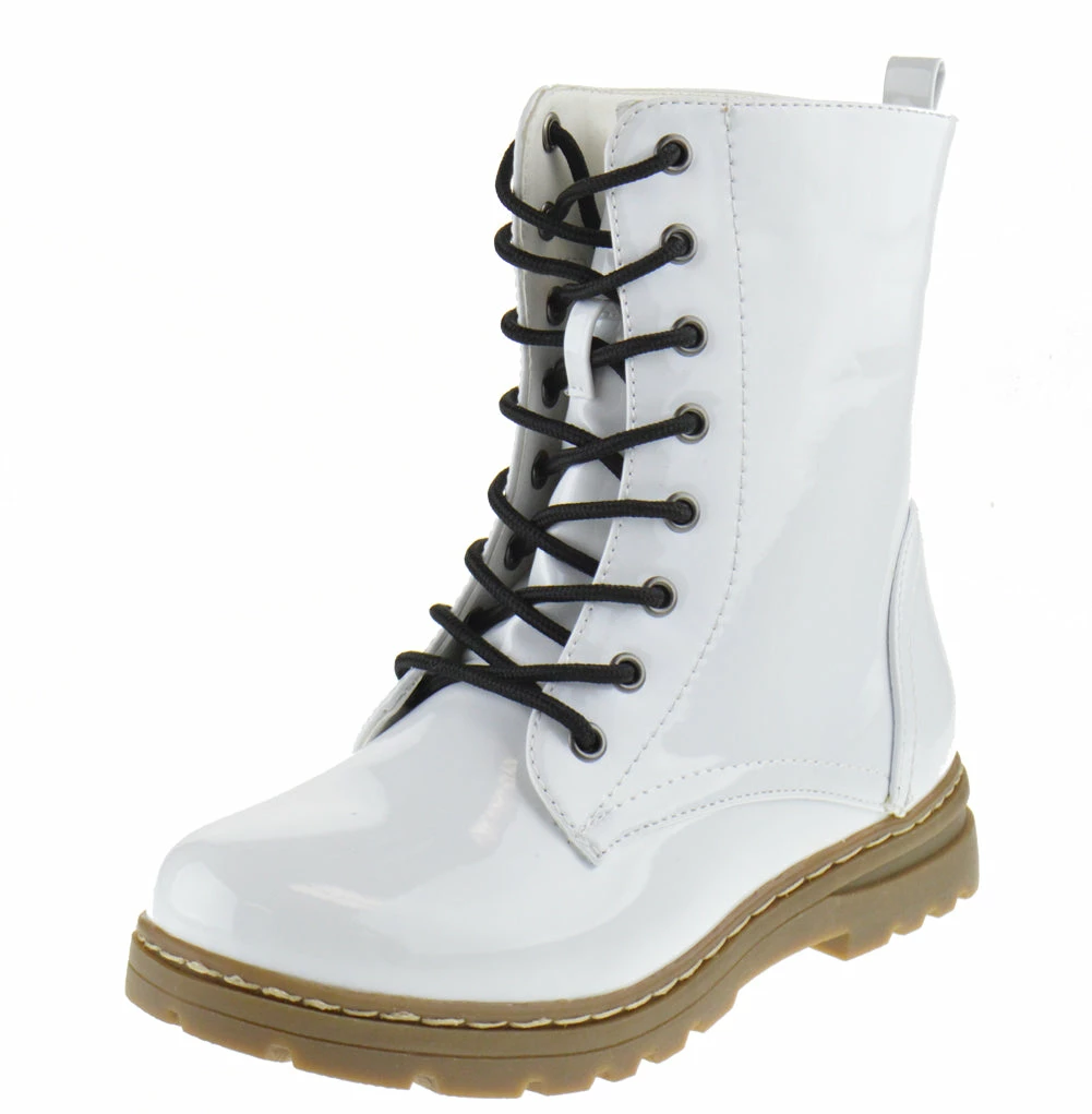 Shoe Dezigns Declyn 01 Womens Patent 2 Color Lace Combat Boots 22 Shoe Dezigns Declyn 01 Womens Patent 2 Color Lace Combat Boots