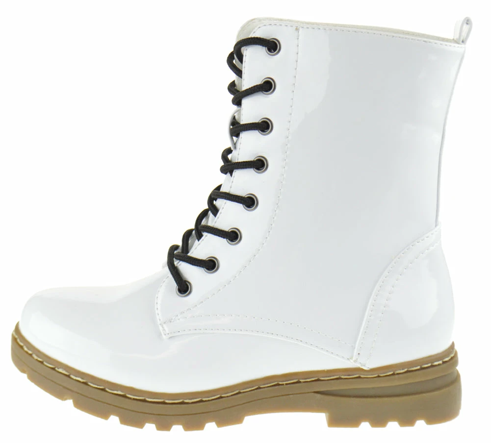 Shoe Dezigns Declyn 01 Womens Patent 2 Color Lace Combat Boots 24 Shoe Dezigns Declyn 01 Womens Patent 2 Color Lace Combat Boots