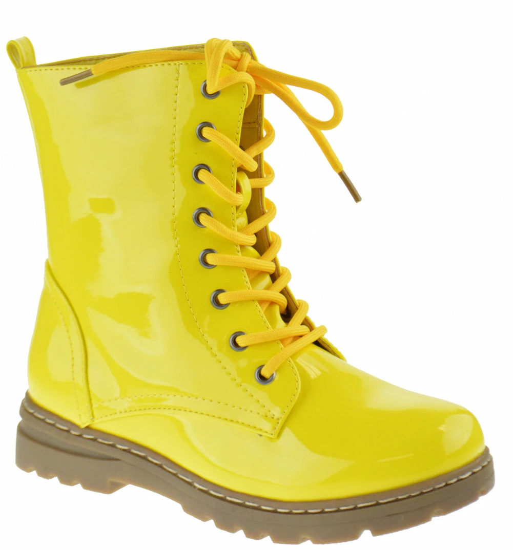 Shoe Dezigns Declyn 01 Womens Patent 2 Color Lace Combat Boots 7 Shoe Dezigns Declyn 01 Womens Patent 2 Color Lace Combat Boots