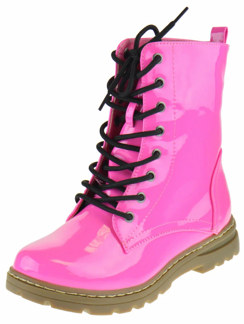 Shoe Dezigns Declyn 01 Womens Patent 2 Color Lace Combat Boots 3 Shoe Dezigns Declyn 01 Womens Patent 2 Color Lace Combat Boots