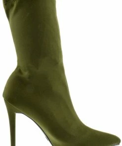 SBW Shoes Dedicate 48M Women's Velvet Elastane Stiletto Boots