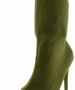 SBW Shoes Dedicate 48M Women's Velvet Elastane Stiletto Boots