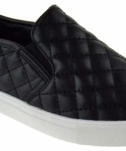 Forever Design 34 Women's Quilted Slip On Sneakers