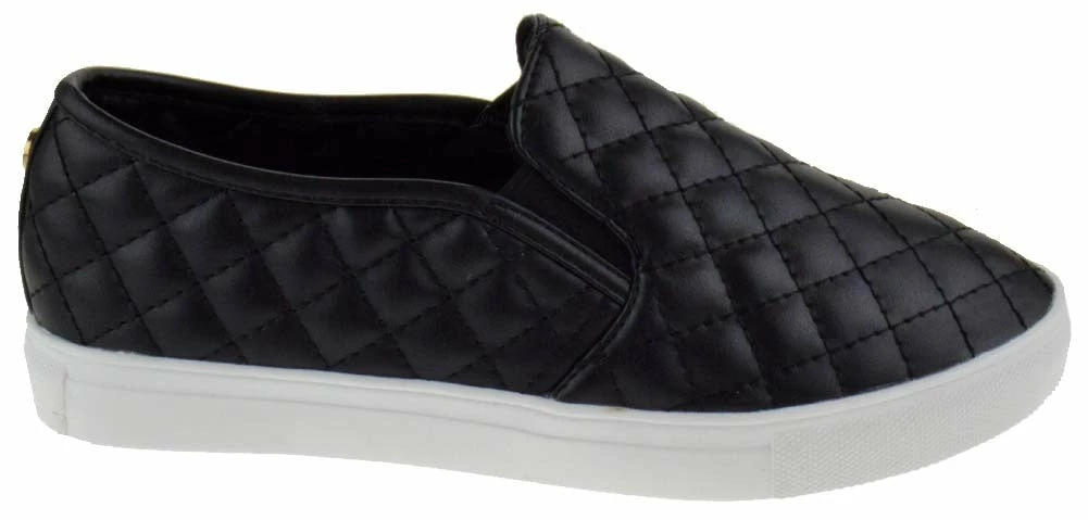 Forever Design 34 Women's Quilted Slip On Sneakers 2 Forever Design 34 Women's Quilted Slip On Sneakers