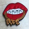 Dope Chain Lips Rubber Shoe Charms
