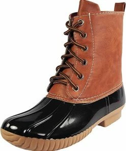 SBW Shoes Dylan Women's Two Tone Rain Style Duck Boots