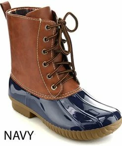 SBW Shoes Dylan Women's Two Tone Rain Style Duck Boots