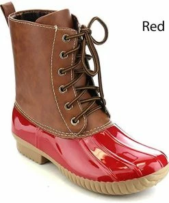 SBW Shoes Dylan Women's Two Tone Rain Style Duck Boots