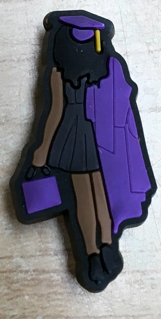 Graduation Cap And Gown Rubber Shoe Charms 1 Graduation Cap And Gown Rubber Shoe Charms