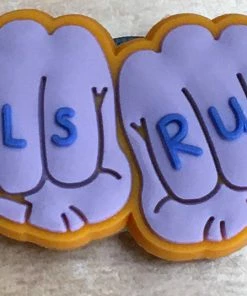 Girl's Rule Rubber Shoe Charms