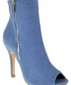 Forever Quince 14 Women's Peep Toe High Heel Ankle Booties LIQUIDATIONS!