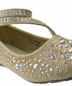 Lucita Kd 08 Km Little Girls Rhinestone Ballerina Flats