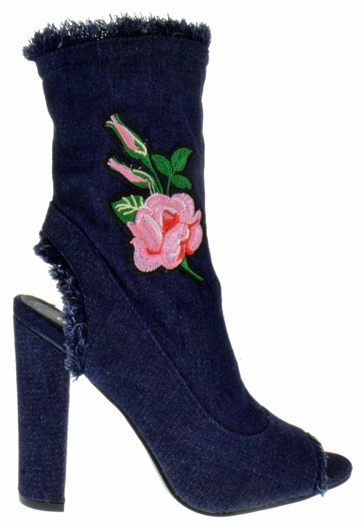 Forever Sherry-15 Womens Peep Toe Chunk Heel Bootie 5 Forever Sherry-15 Womens Peep Toe Chunk Heel Bootie