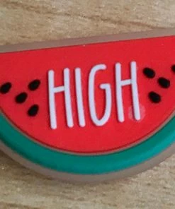 Watermelon "High" Rubber Shoe Charms
