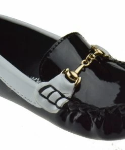 Via Pinky Emmy-04B Girl's Moccasin Slip On Flats