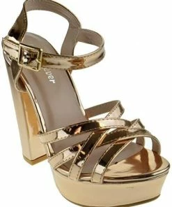 SBW Shoes Well 84 Women's Chunky Heel Platform Sandals