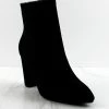 Top Guy Brazil 66 Women's Faux Suede Heeled Ankle Booties