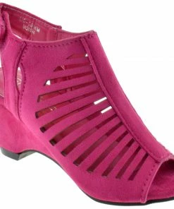 SHOE BARGAIN WAREHOUSE (WWW.SBWSHOES.COM) MQ 001KM Little Girl's Peep Toe Chunky Heeled Sandal LIQUIDATIONS!