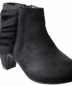Bella Marie Girl's Graciela-12 Girls Heeled Side Zipper Ankle Boot