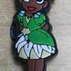 Young Princess Tiana Rubber Shoe Charms